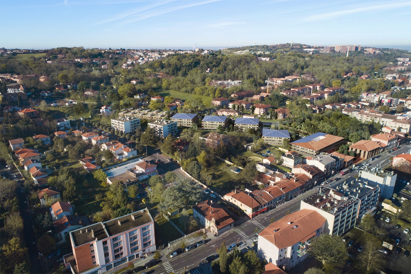 Une dizaine d’arbres remarquables seront préservés dans le cadre du programme Initia et 150 nouveaux seront plantés (©Kreaction/Vigneu & Zilio)